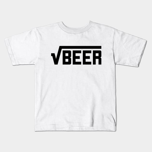 Root Beer (Square Root of Beer) Math Joke T-Shirt Kids T-Shirt by RedYolk